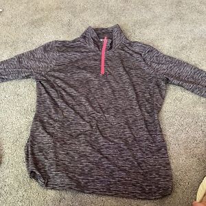 We are selling a gray exercise sweat shirt